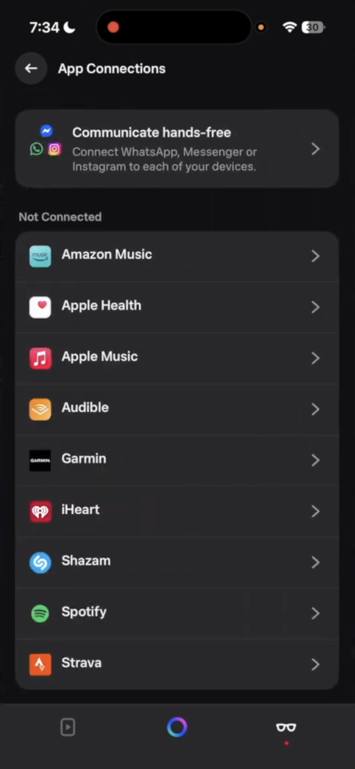 App connections — every audio platform in one place